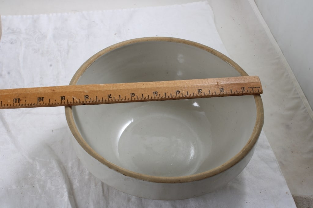 2 Stoneware Mixing Bowls - 6