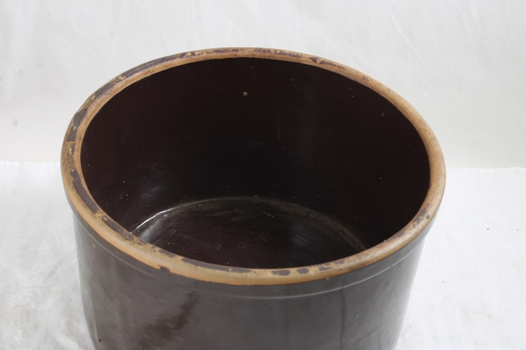Red Wing Stoneware 10# Butter Crock Bottom Marked - 2