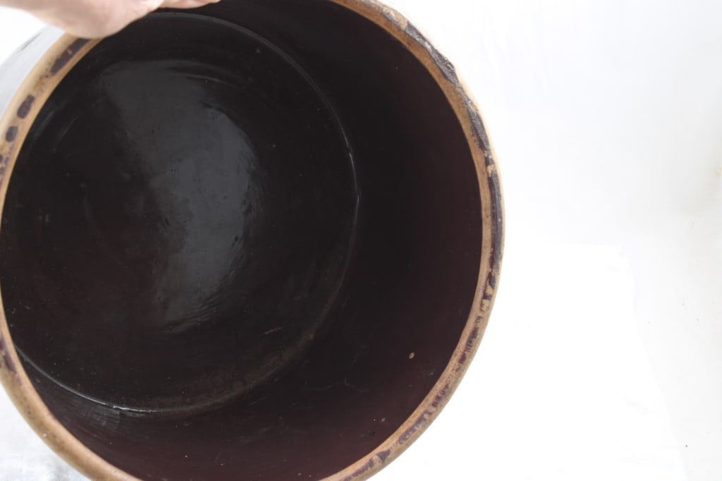 Red Wing Stoneware 10# Butter Crock Bottom Marked - 6