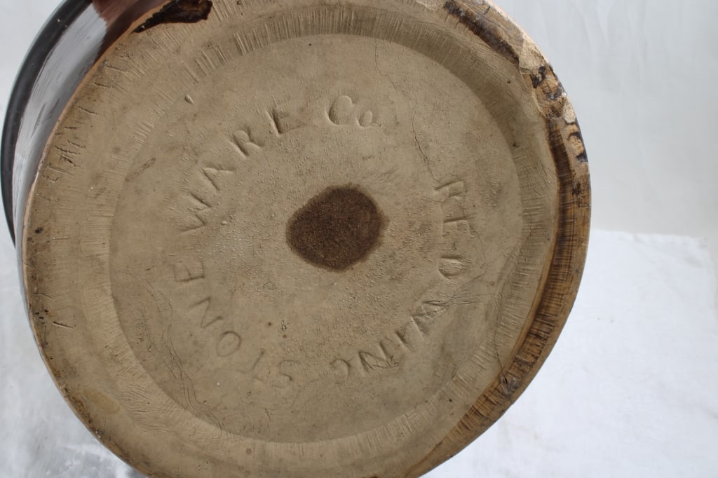 Red Wing Stoneware 10# Butter Crock Bottom Marked - 7