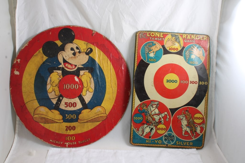 1930's Lone Ranger and Mickey Mouse Targets (1 of 18)