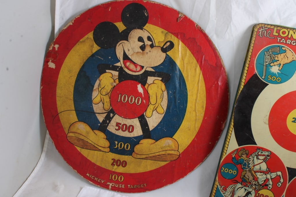 1930's Lone Ranger and Mickey Mouse Targets - 2