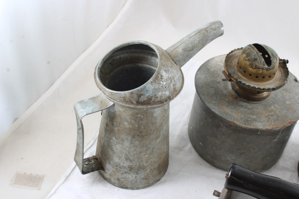 Ideal Gas Sad Iron, 2 Brooder Heaters, Oil Can - 4