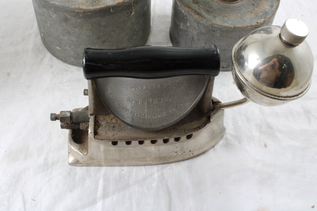 Ideal Gas Sad Iron, 2 Brooder Heaters, Oil Can - 5