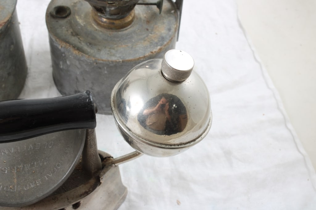 Ideal Gas Sad Iron, 2 Brooder Heaters, Oil Can - 6