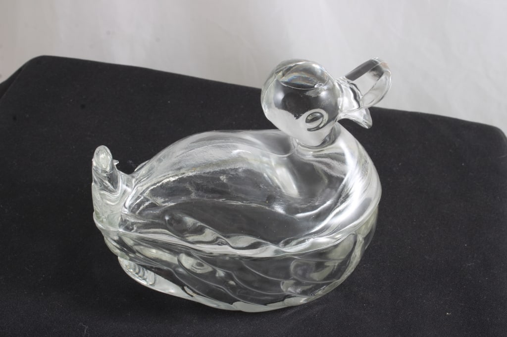 2 Milk Glass Hen on Nest & 1 Glass Duck on Nest - 17
