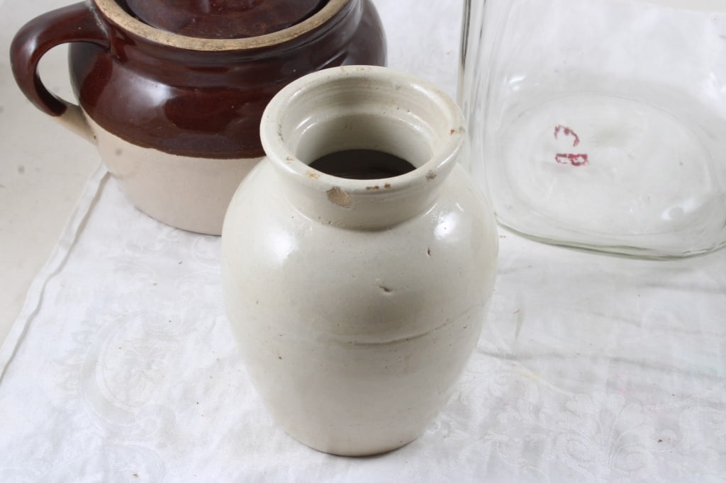 Hoosier Jar, 2 Red Wing & Other Bean Pots - 2