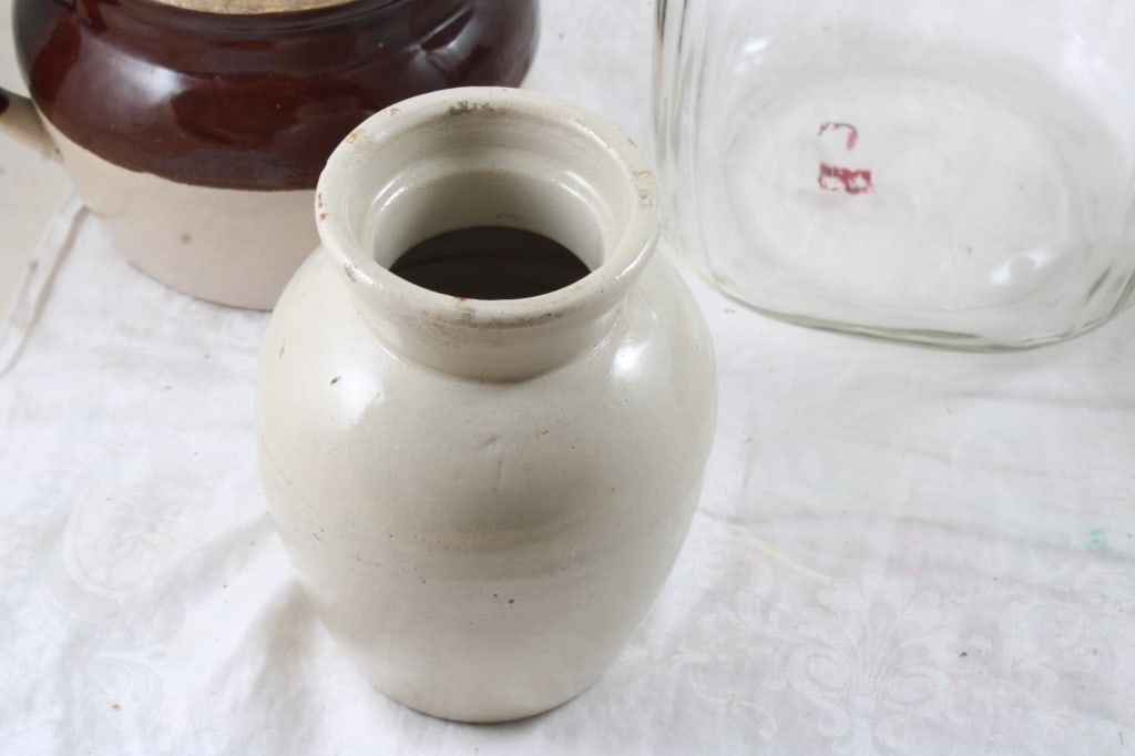 Hoosier Jar, 2 Red Wing & Other Bean Pots - 3