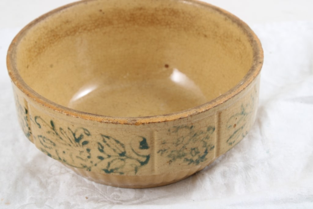 Yellowware Bowl, Milk Pitcher & Moira Crock - 17