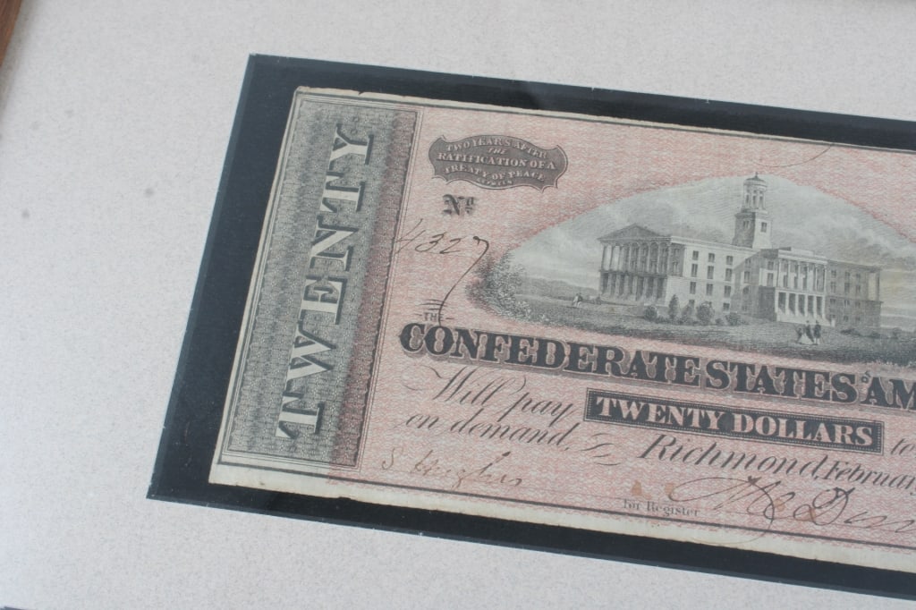 Confederate Currency & Bullets and Waseca Plat Map - 10