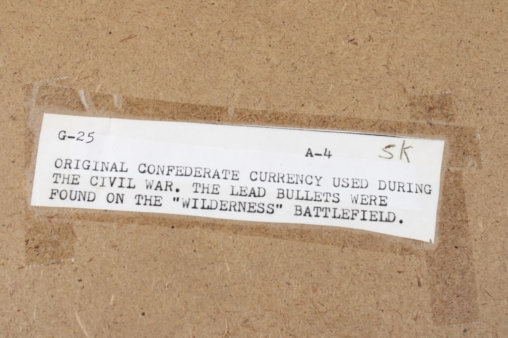 Confederate Currency & Bullets and Waseca Plat Map - 12