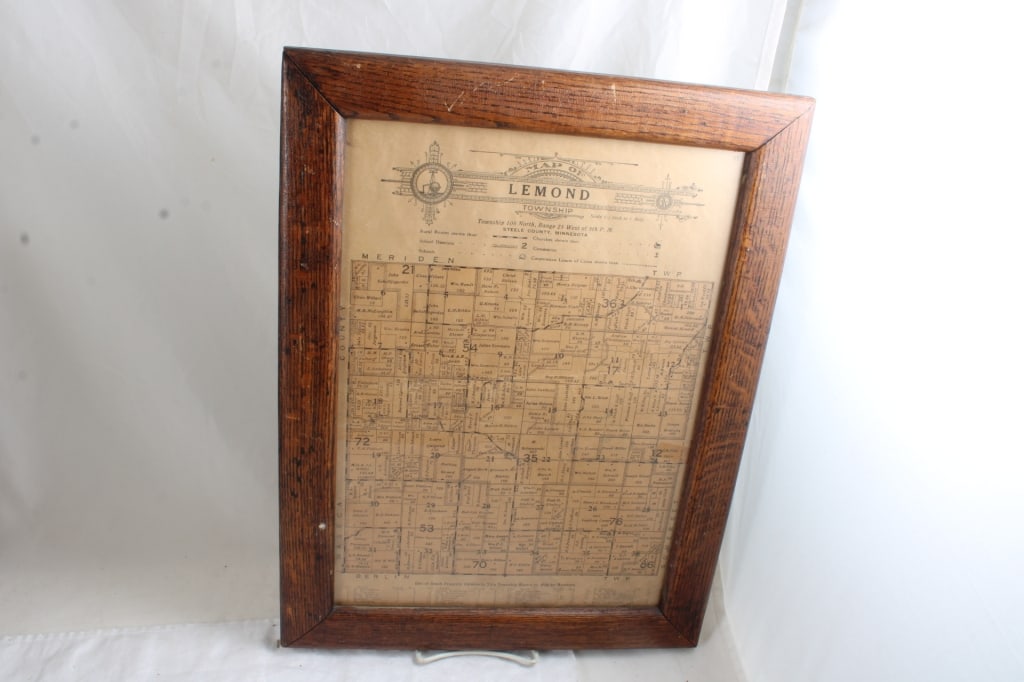 Confederate Currency & Bullets and Waseca Plat Map - 15