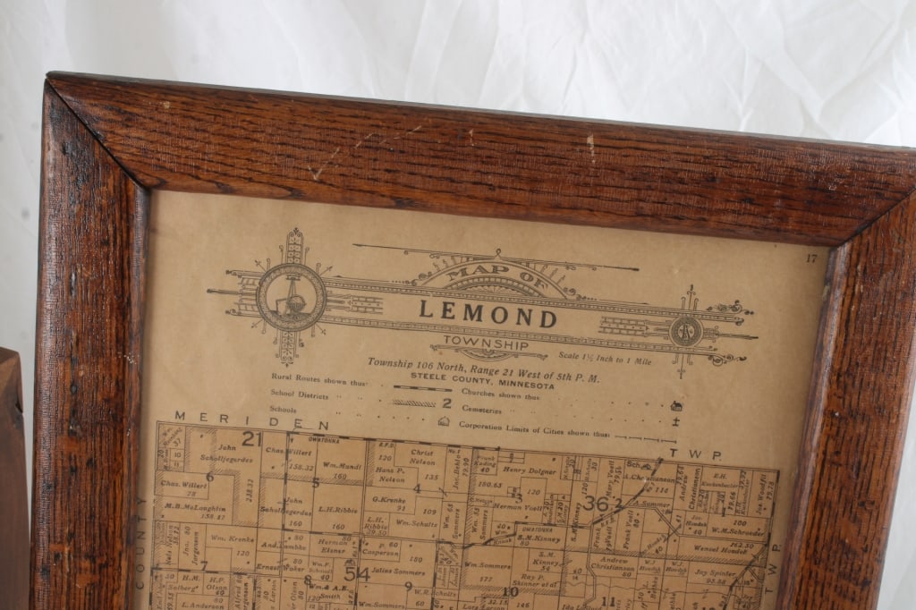 Confederate Currency & Bullets and Waseca Plat Map - 16