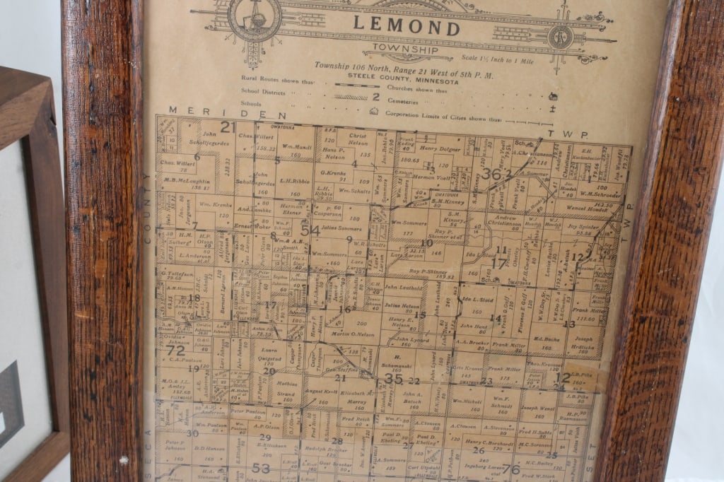 Confederate Currency & Bullets and Waseca Plat Map - 17