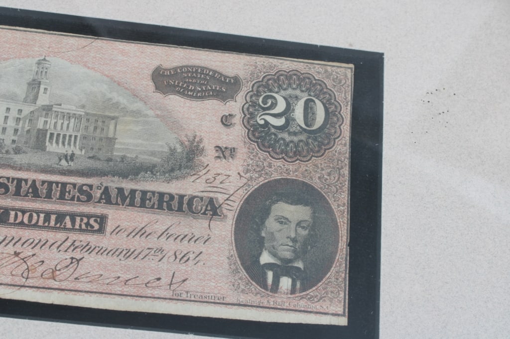 Confederate Currency & Bullets and Waseca Plat Map - 8