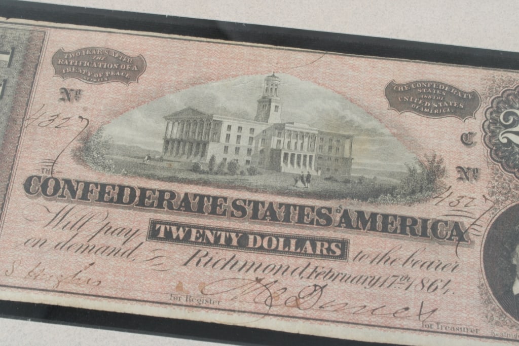 Confederate Currency & Bullets and Waseca Plat Map - 9