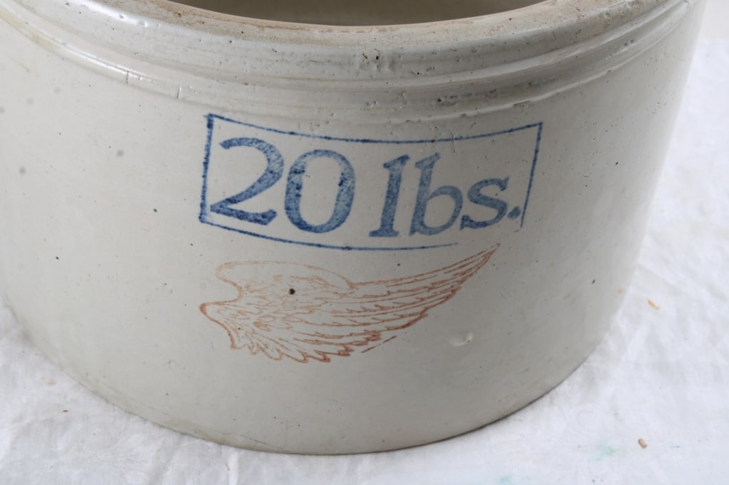 Red Wing Stoneware 20 Pound. Butter Crock - 2