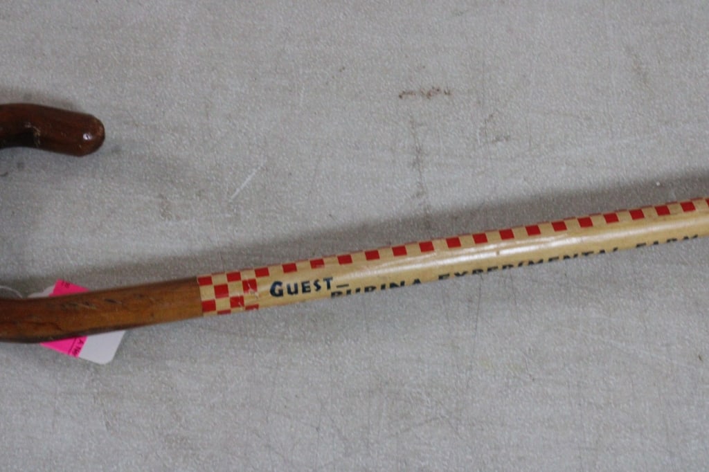 Purina Research Farm Tour Walking Cane Wood - 3