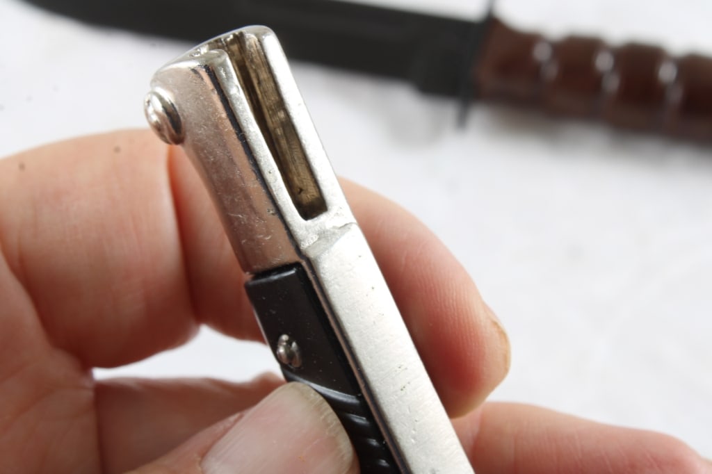 2 Replica Denix Knives KaBar & German Bayonet - 4