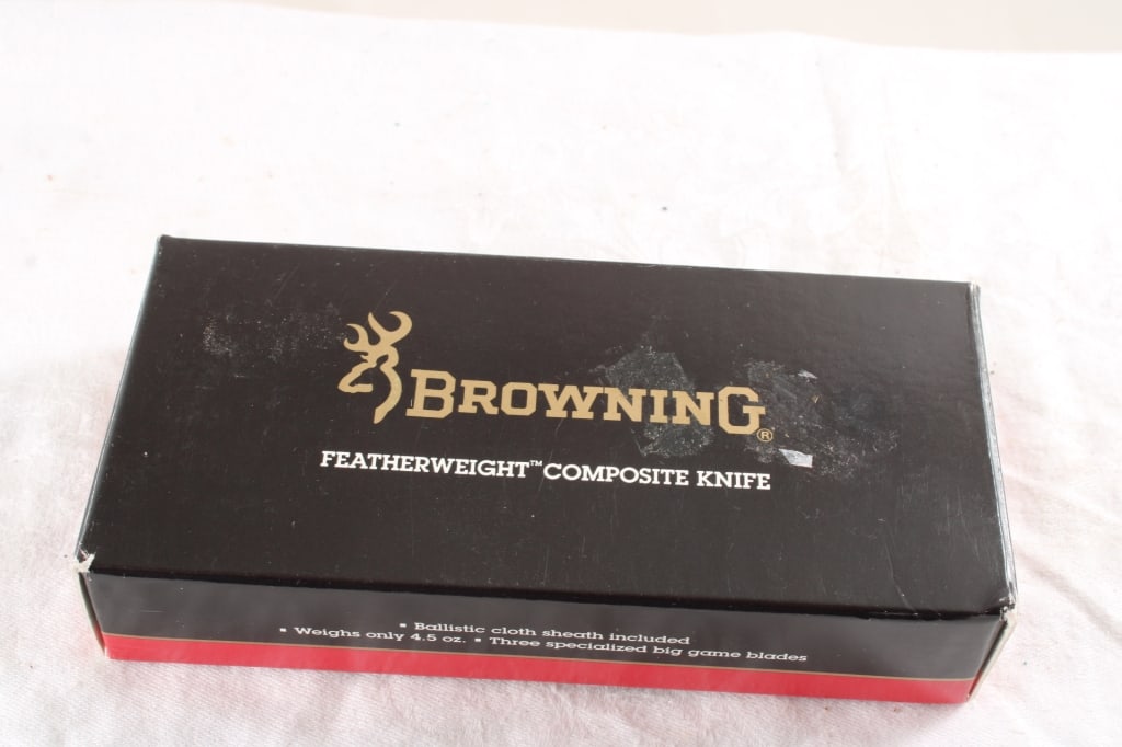 Browning Big Game 3 Blade Knife with Sheath - 13