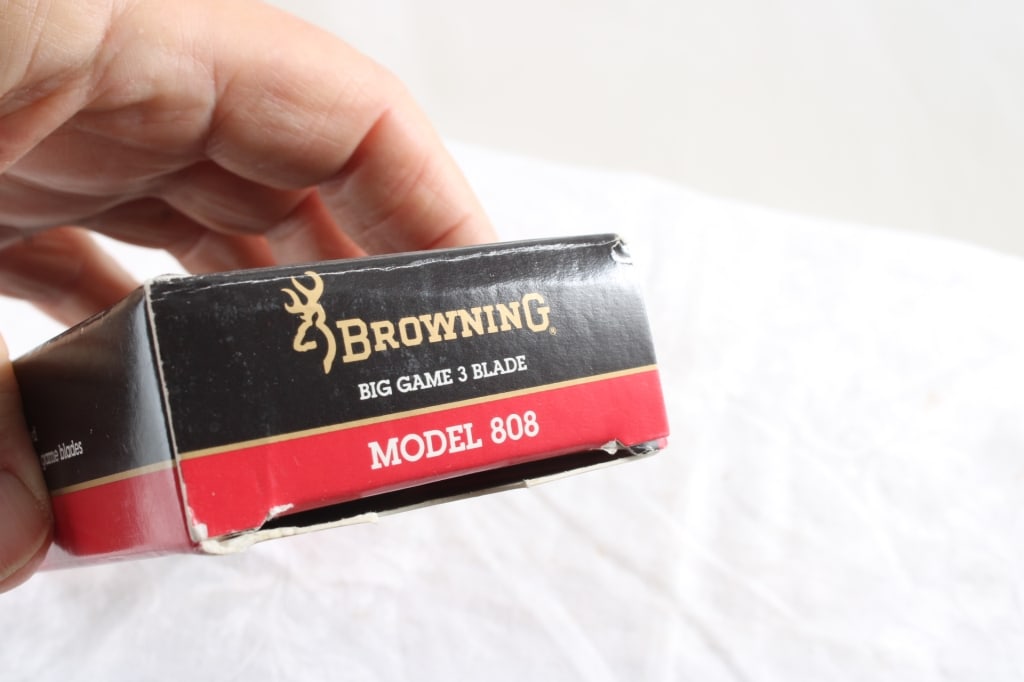 Browning Big Game 3 Blade Knife with Sheath - 14
