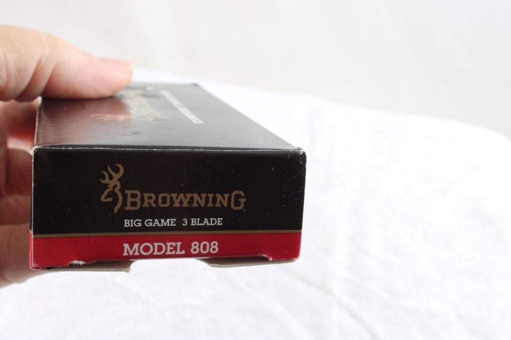 Browning Big Game 3 Blade Knife with Sheath - 15