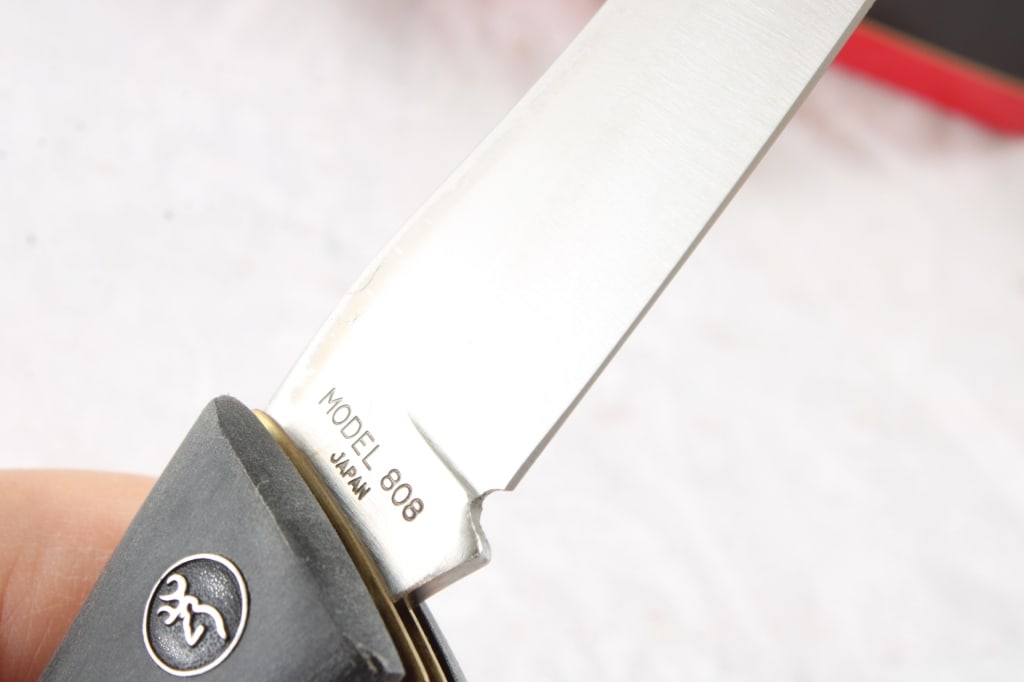 Browning Big Game 3 Blade Knife with Sheath - 6