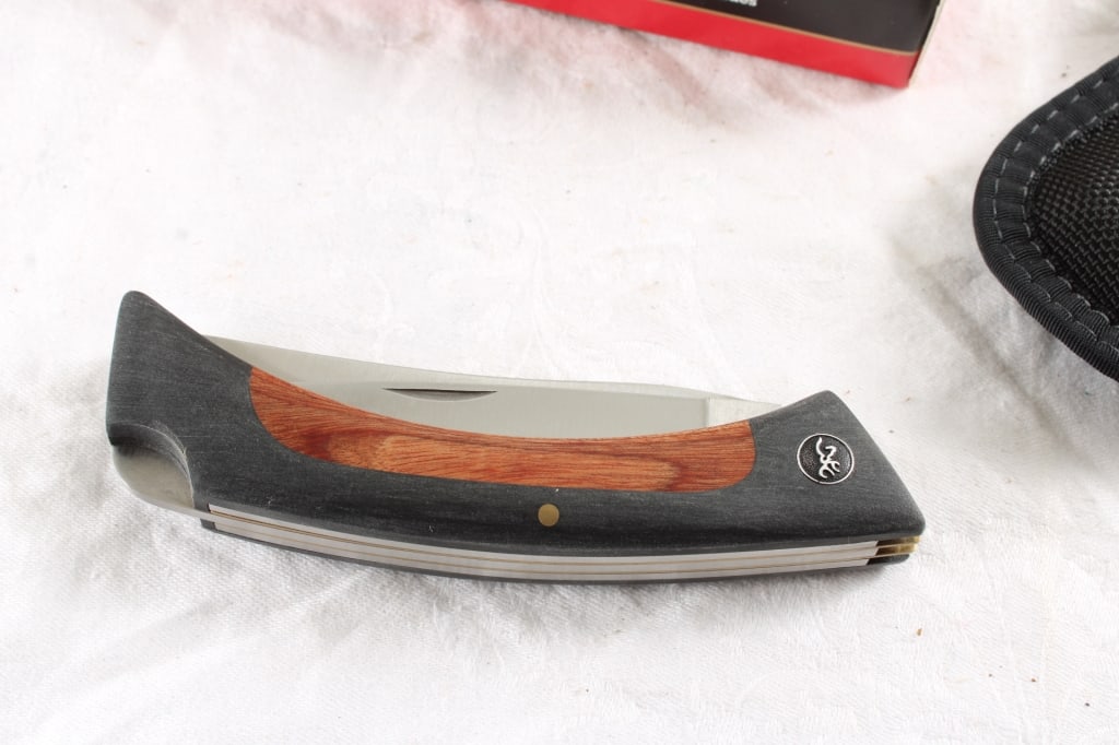Browning Big Game 3 Blade Knife with Sheath - 9