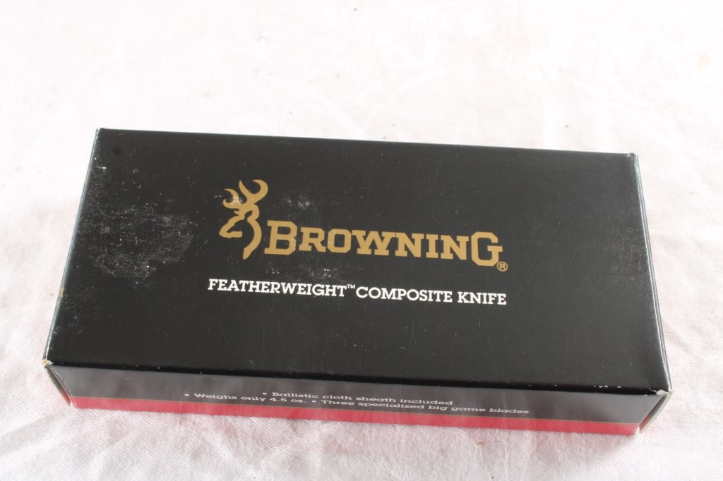 Browning Big Game 3 Blade Knife with Sheath - 10