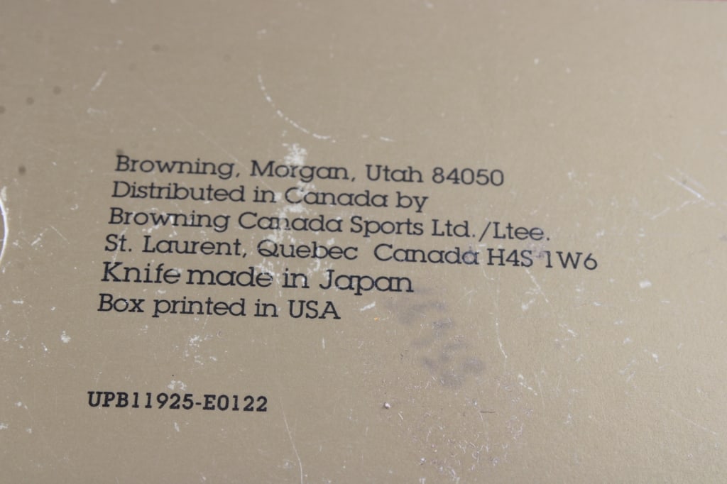 Browning Big Game 3 Blade Knife with Sheath - 14