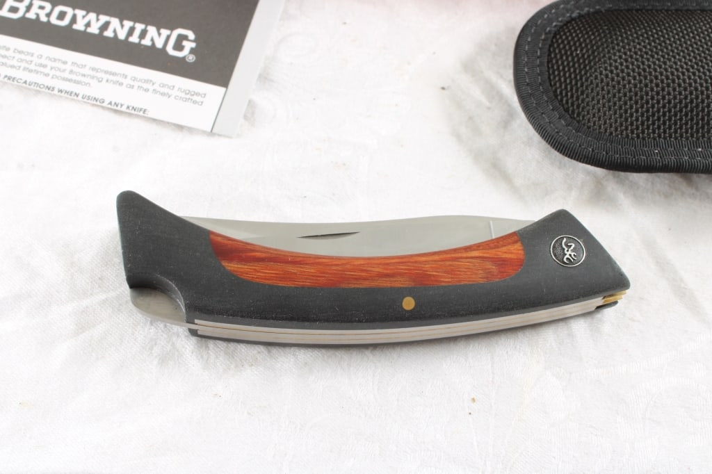 Browning Big Game 3 Blade Knife with Sheath - 3