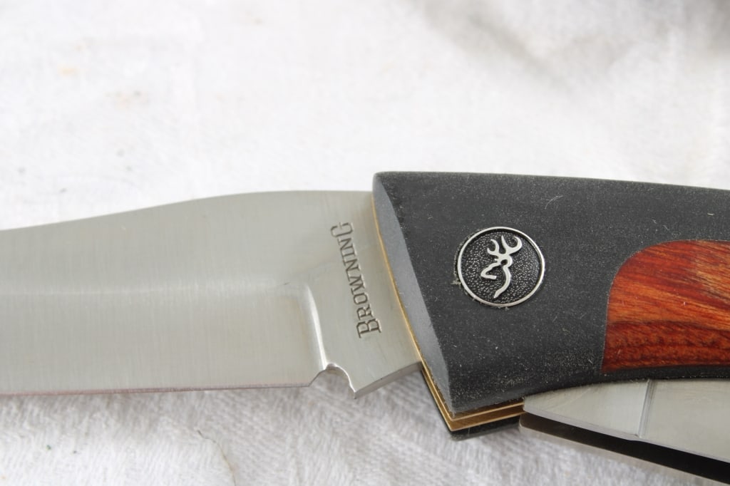Browning Big Game 3 Blade Knife with Sheath - 5