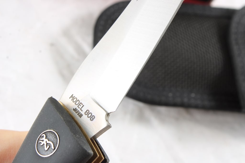 Browning Big Game 3 Blade Knife with Sheath - 7