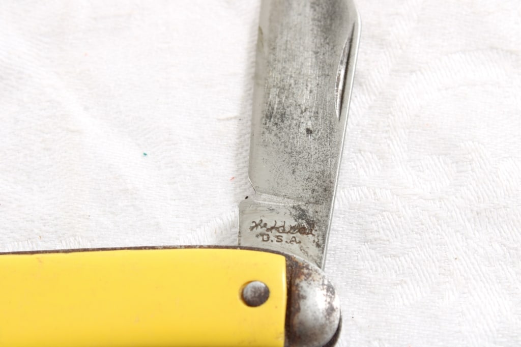 3 Folding Knives Ideal, Schrade Old Time, Imperial - 13