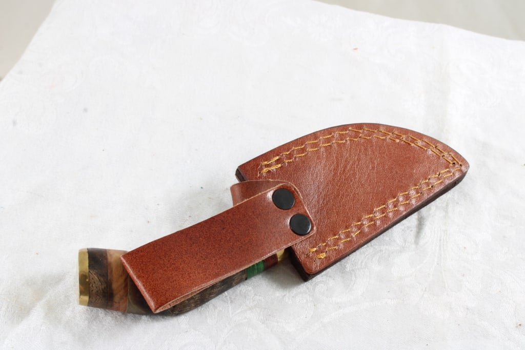 2 Fixed Blade Knives with Sheaths - 17