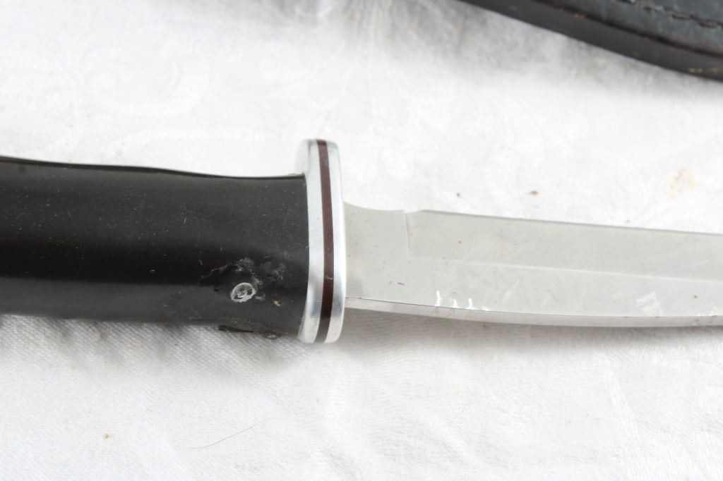 Buck Fixed Blade Knife Model 105 with Sheath - 12