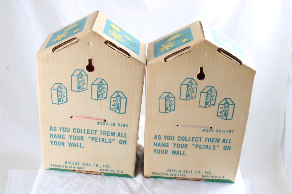 2 Uneeda Wishnik Petal People Dolls in Boxes - 7
