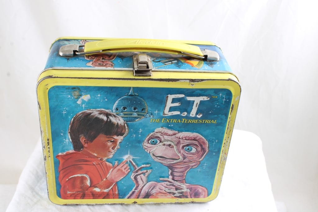 1982 Aladdin ET Metal Lunchbox NO THERMOS - 3