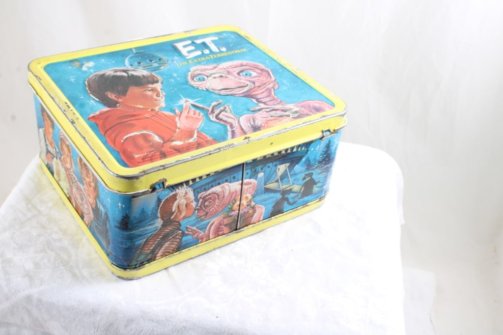 1982 Aladdin ET Metal Lunchbox NO THERMOS - 5