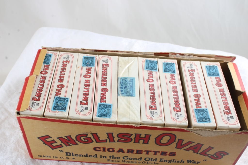 English Ovals Cigarettes 9 Packs in Carton Box - 2