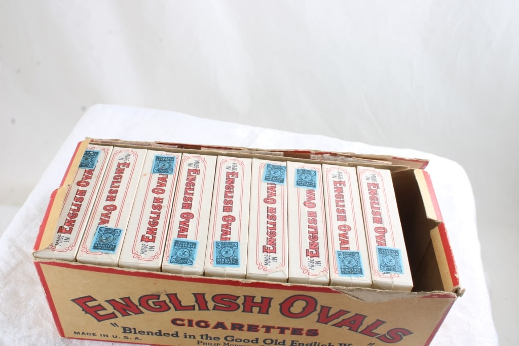 English Ovals Cigarettes 9 Packs in Carton Box - 7