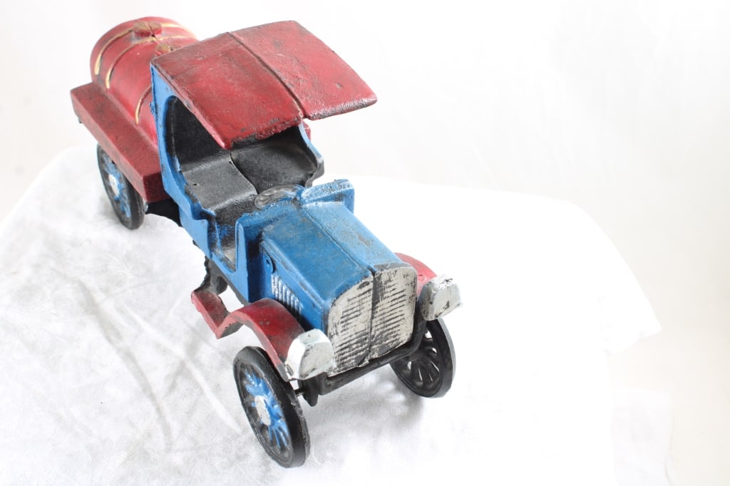 2 Cast Iron Toys C Cap Truck & Race Car - 10