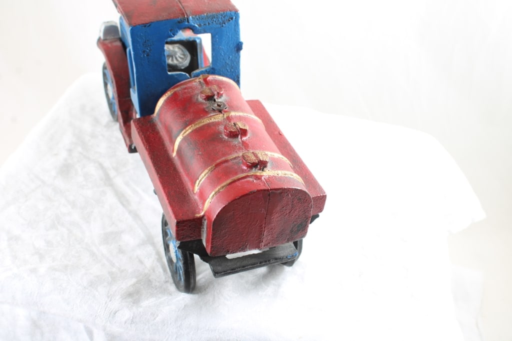 2 Cast Iron Toys C Cap Truck & Race Car - 12