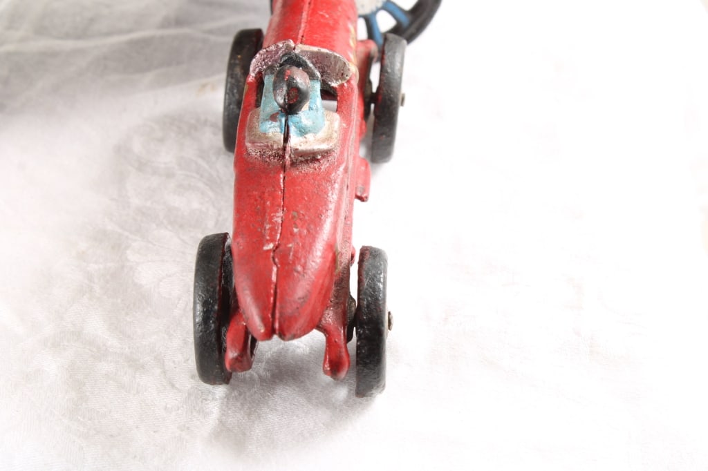 2 Cast Iron Toys C Cap Truck & Race Car - 6