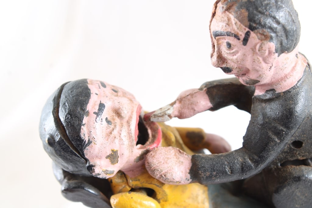 Reproduction Cast Iron Mechanical Dentist Bank - 10