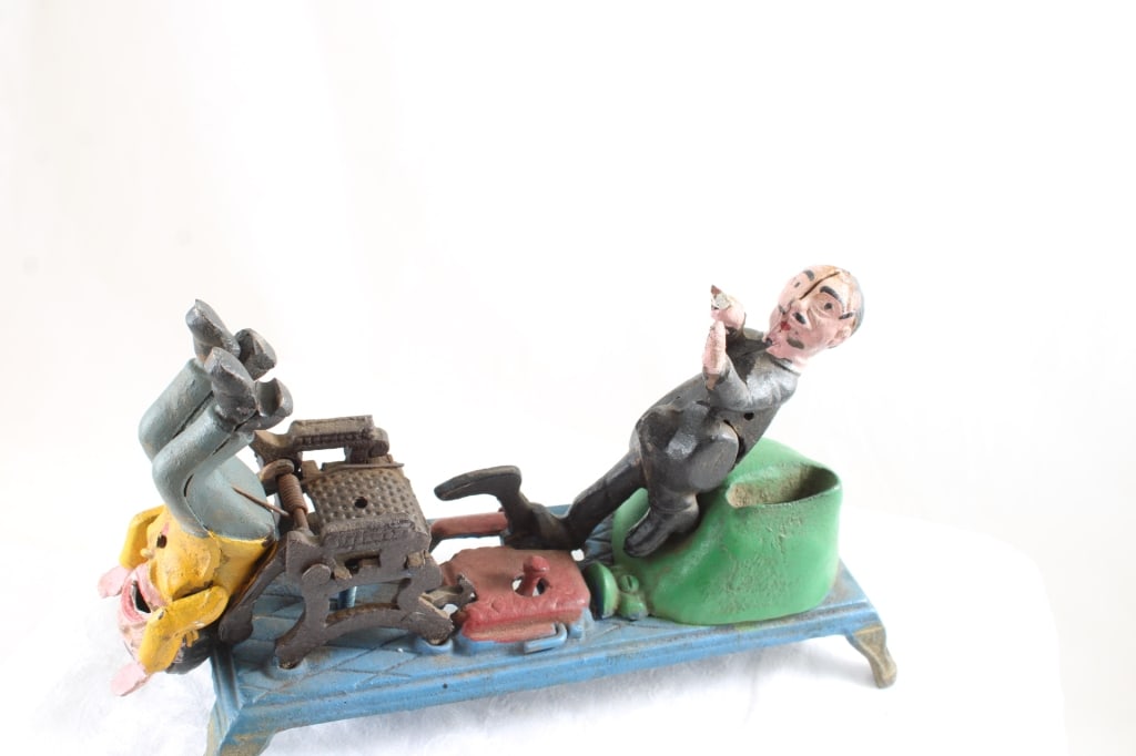 Reproduction Cast Iron Mechanical Dentist Bank - 11