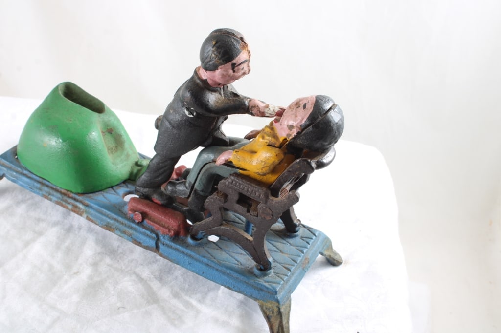 Reproduction Cast Iron Mechanical Dentist Bank - 7