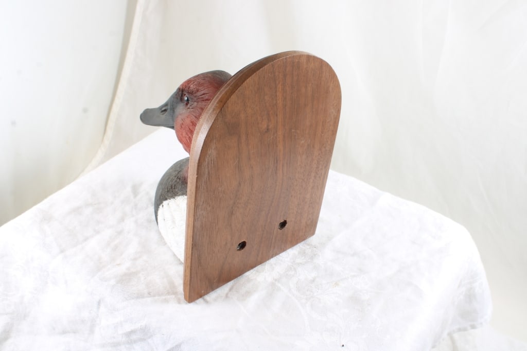 Duck's Unlimited Canvasback Wood Bookends - 12
