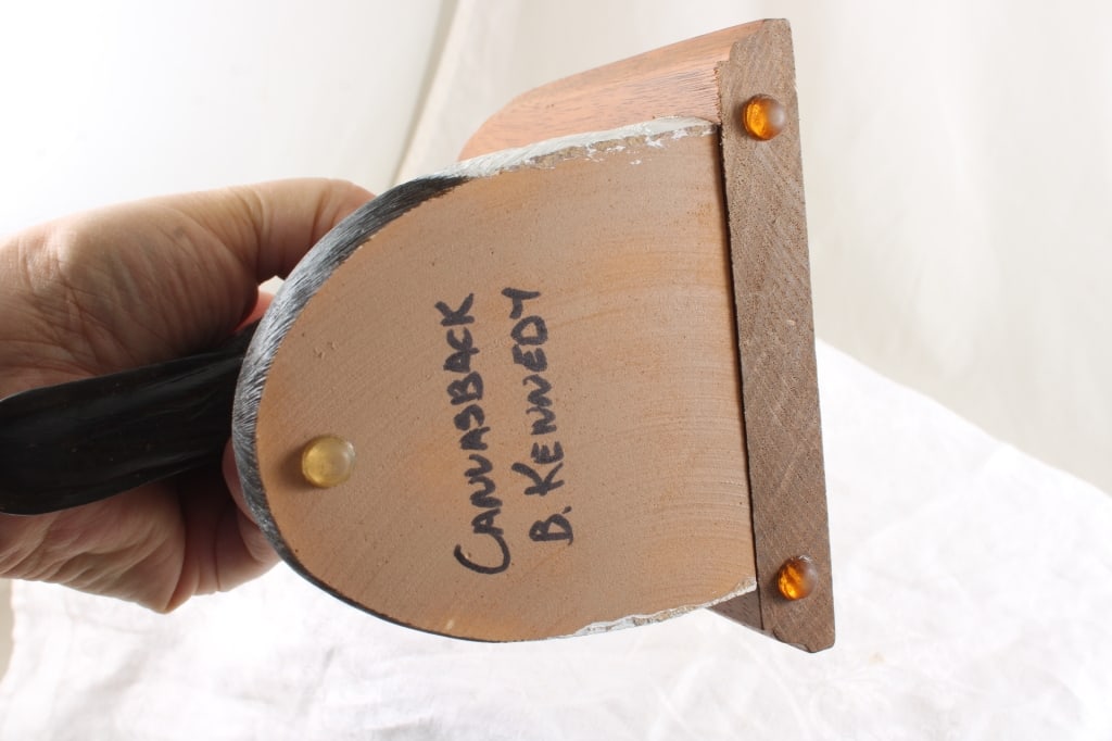 Duck's Unlimited Canvasback Wood Bookends - 13
