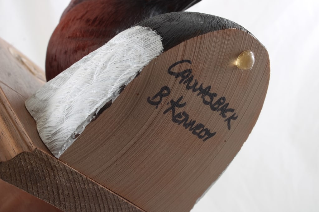 Duck's Unlimited Canvasback Wood Bookends - 8